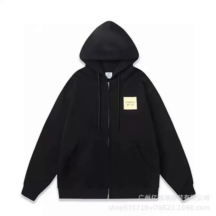 vetements Zipper sweatshirt