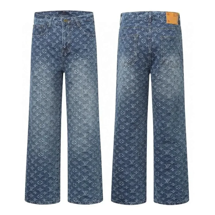 LV All-over print jeans