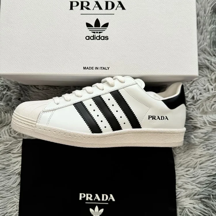 Adidas Prada collaborative edition Superstar sneakers