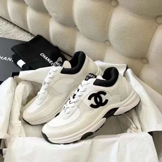Chanel Panda-colored sneakers