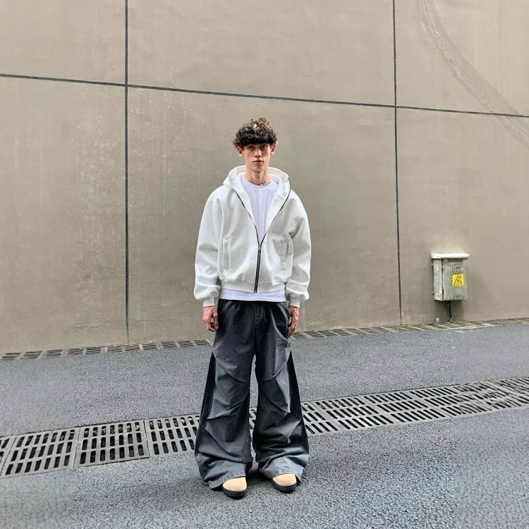 Cleanfit Solid Color Cardigan Hoodie