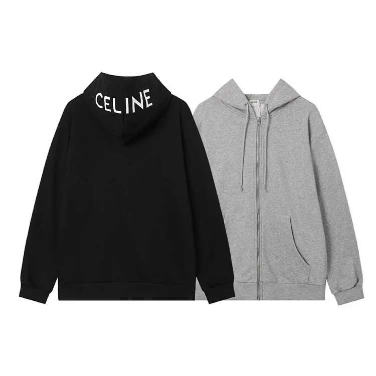 Celine Zippered hooded sweatshirt