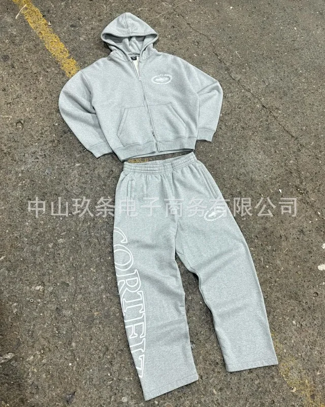 CORTEIZ Zippered hooded tracksuit